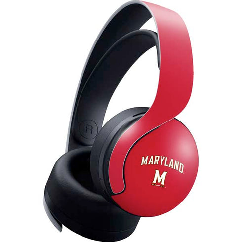 University of Maryland Collegiate Text Red PlayStation PS5 Skins